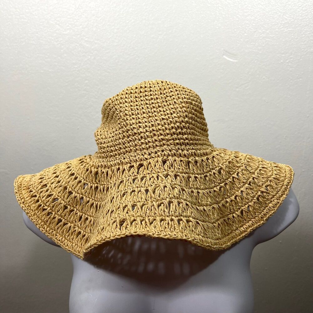 Urban Outfitters Kimchi Sun Daze Blue Floppy straw hat